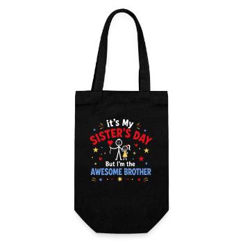 Un frère formidable célèbre la Journée des Sœurs - Sac à bouteille - noir - Devant