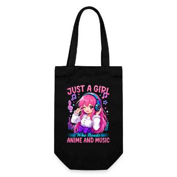 Anime et musique Chibi - Sac à bouteille - noir - Devant