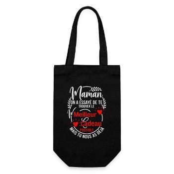 Maman Le Meilleur Cadeau Tu Nous As Déjà - Sac à bouteille - noir - Devant