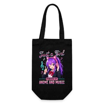 Anime et musique Chibi - Sac à bouteille - noir - Devant