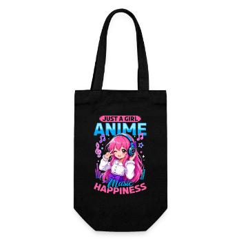 Anime et musique Chibi - Sac à bouteille - noir - Devant