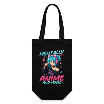 Anime et musique Chibi - Sac à bouteille - noir - Devant