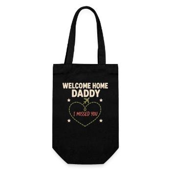 Bienvenue à la maison, Papa Retour militaire - Sac à bouteille - noir - Devant
