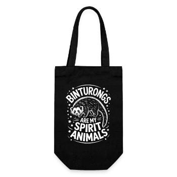 Expressions de l’ours laveur, cadeau amusant de chat ours - Sac à bouteille - noir - Devant