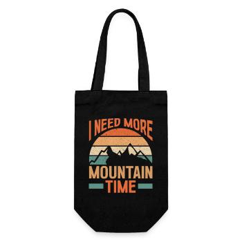 Hiking Mountain Trail Backpacking Outdoors Wildern - Geschenkbeutel für Flaschen - Schwarz - Vorne