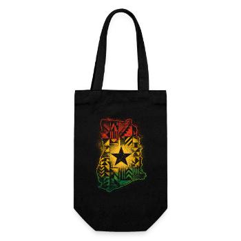 Ghana Ghanese Ghanesisch - Sac à bouteille - noir - Devant