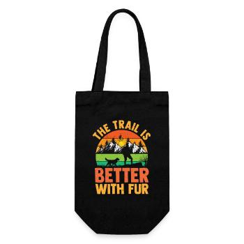 Hiking Mountain Trail Backpacking Outdoors Poaching - Gift Bag for Bottles - black - Front