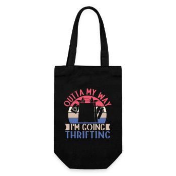 Chum d’occasion Écarte-moi Je vais faire de la friperie - Sac à bouteille - noir - Devant