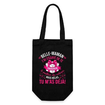 Belle Maman Humour Le Meilleur Cadeau - Sac à bouteille - noir - Devant