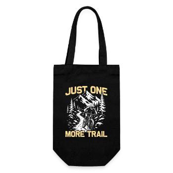 One more trail Fahrrad Mountainbike MTB Downhill - Geschenkbeutel für Flaschen - Schwarz - Vorne