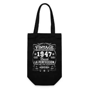 80 Ans 1947 Vintage Cadeau D’anniversaire - Sac à bouteille - noir - Devant