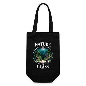 Nature In Glass Aquascaping Traum - Geschenkbeutel für Flaschen - Schwarz - Vorne