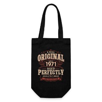 Cadeau d’anniversaire 55 Mari Vintage original 1971 - Sac à bouteille - noir - Devant