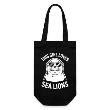 Paroles du Lion de Mer Cadeau drôle du Lion de mer - Sac à bouteille - noir - Devant