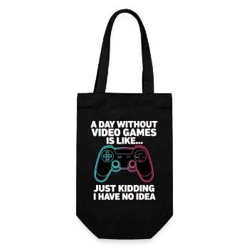 Une journée sans jeux vidéo - Sac à bouteille - noir - Devant