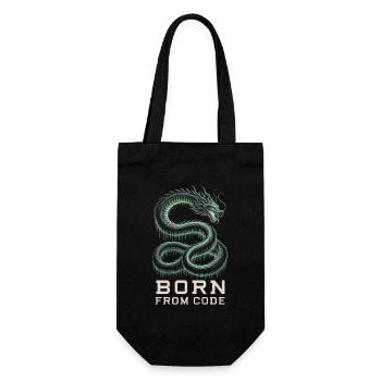 Programmers – Coding Developers & Computer Scientists - Gift Bag for Bottles - black - Front