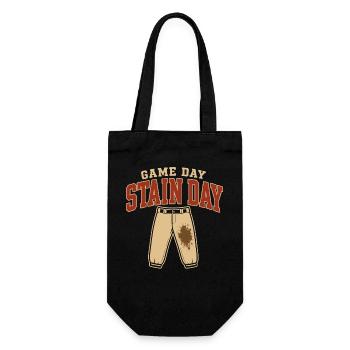 Baseball Mother, Softball Mother, White Pants, - Gift Bag for Bottles - black - Front