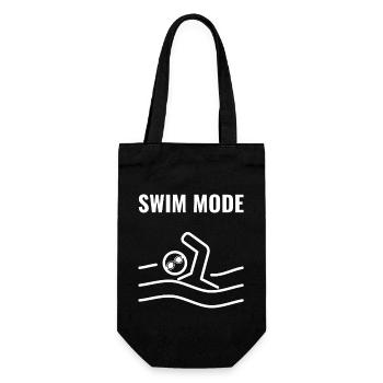 Swimming Swim Mode - Gift Bag for Bottles - black - Front