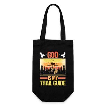 Hiking Mountain Trail Backpacking Outdoors Poaching - Gift Bag for Bottles - black - Front