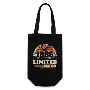 1986 Vintage Vintage Cadeau d’anniversaire - Sac à bouteille - noir - Devant