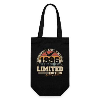 1996 Vintage Vintage Birthday Gift - Gift Bag for Bottles - black - Front
