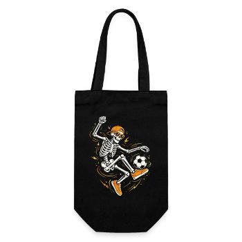 Halloween, Football, Skeleton - Gift Bag for Bottles - black - Front