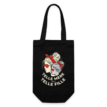 Telle Mère Telle Fille Rétro Bandana - Sac à bouteille - noir - Devant