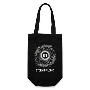 Programmers – Coding Developers & Computer Scientists - Gift Bag for Bottles - black - Front