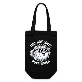 Expressions du poisson-globe : Cadeau amusant du poisson-globe - Sac à bouteille - noir - Devant