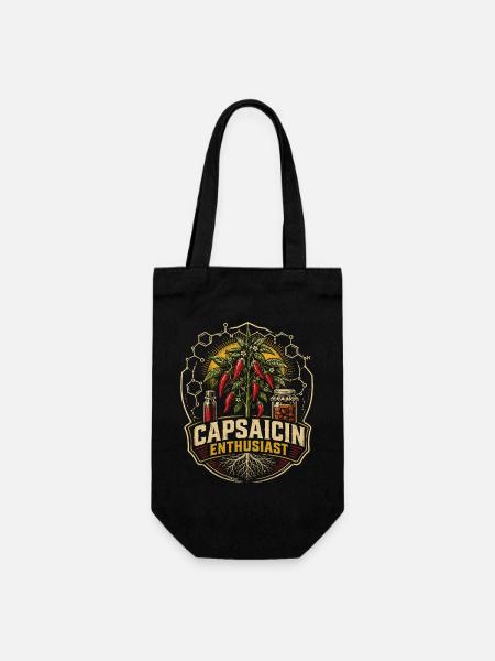 Chili Grower Chilis Anbauen Capsaicin Enthusiast - Geschenkbeutel für Flaschen - Schwarz