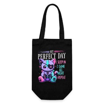 Pastel Goth Soft Goth Gaming Gamer - Gift Bag for Bottles - black - Front