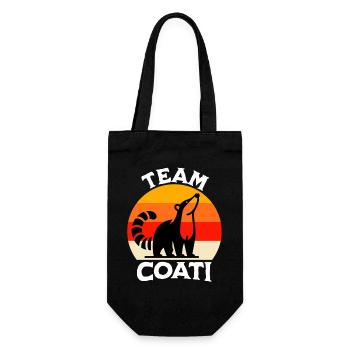 Team Coati - Gift Bag for Bottles - black - Front