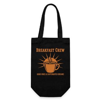 Breakfast Crew Caffeinated Dreams - Gift Bag for Bottles - black - Front