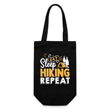 Hiking Mountain Trail Backpacking Outdoors Wildern - Geschenkbeutel für Flaschen - Schwarz - Vorne
