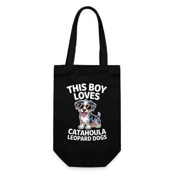 Louisiana Catahoula Leopard Dog Saying Gift - Gift Bag for Bottles - black - Front