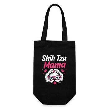 Shih Tzu - Sac à bouteille - noir - Devant