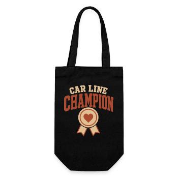Cadeau de la ligne de pickup de l’école de mode de survie de la ligne de voitures - Sac à bouteille - noir - Devant