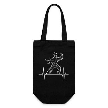 Tai Chi Zen Meditation – Chi Qigong Training - Geschenkbeutel für Flaschen - Schwarz - Vorne