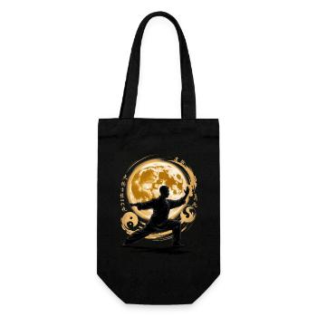 Tai Chi Zen Meditation – Chi Qigong Training - Gift Bag for Bottles - black - Front