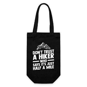 Hiking Mountain Trail Backpacking Outdoors Poaching - Gift Bag for Bottles - black - Front