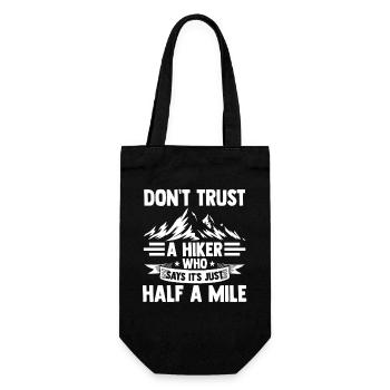 Hiking Mountain Trail Backpacking Outdoors Poaching - Gift Bag for Bottles - black - Front