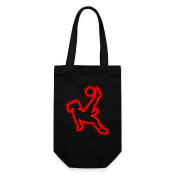 Footballer Soccer Player Ladies Girls Soccer - Gift Bag for Bottles - black - Front