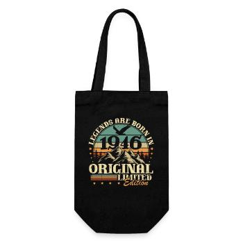 Legends 1946 Vintage 80th Birthday Gift - Gift Bag for Bottles - black - Front
