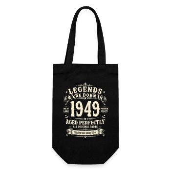 Cadeau d’anniversaire pour le 77e anniversaire 1949 Homme Vintage Rétro - Sac à bouteille - noir - Devant