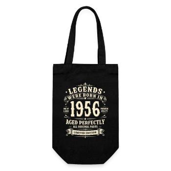 Cadeau pour le 70e anniversaire 1956 Homme Vintage Rétro - Sac à bouteille - noir - Devant