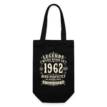Cadeau pour son 64e anniversaire Homme Rétro vintage 1962 - Sac à bouteille - noir - Devant
