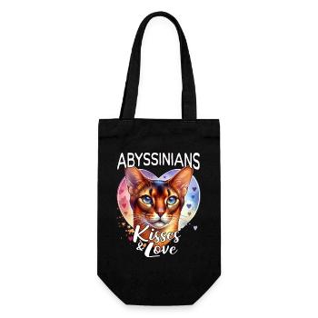 Amour des chats abyssiniens - Sac à bouteille - noir - Devant