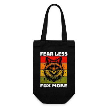 Fox Red Fox Fox - Gift Bag for Bottles - black - Front
