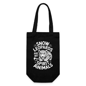 Dictions du léopard des neiges Cadeau mignon du léopard des neiges - Sac à bouteille - noir - Devant