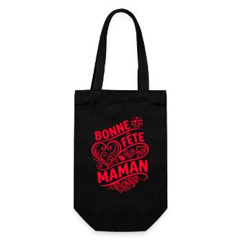 Bonne Fête Maman Cadeau Fête Des Mères - Sac à bouteille - noir - Devant